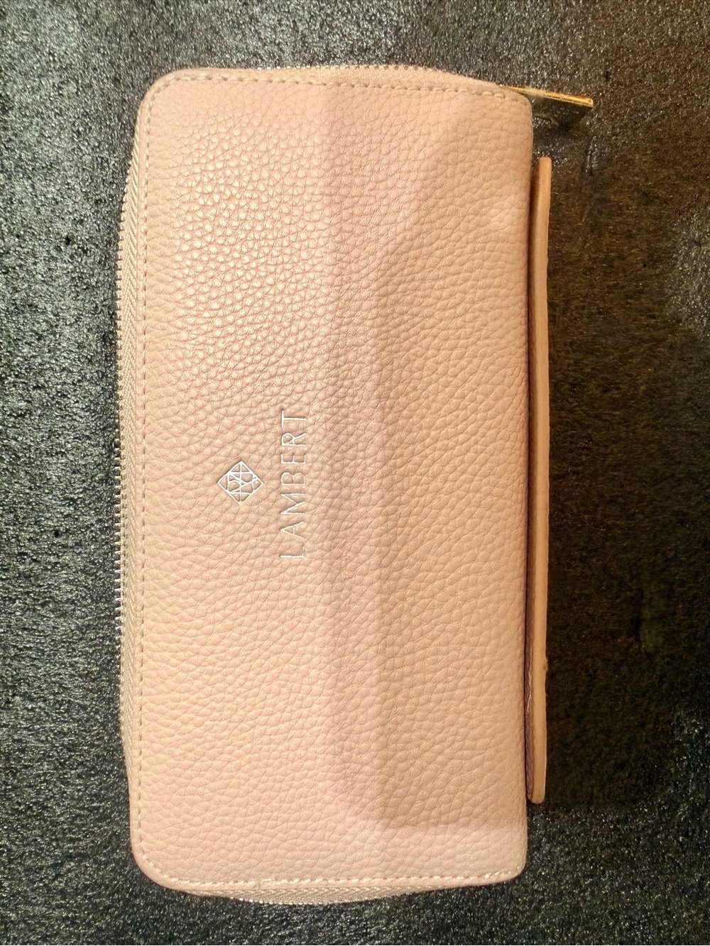 🇨🇦LAMBERT The Meli Vegan Leather Zip Around Wallet Clutch Wristlet Pink NWOT - Picture 6 of 7
